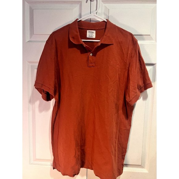 J Crew Men's XL Salmon Short-Sleeve Polo in Great Condition - Picture 1 of 2